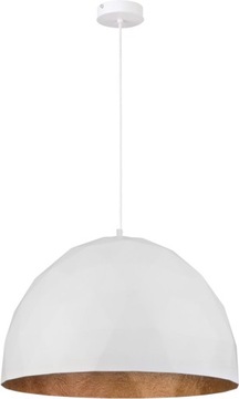 SIGMA Nowoczesna lampa LED DIAMENT L BIAŁY/MIEDZIANY lampa wisząca LED