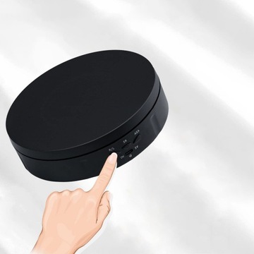 ПОВОРОТНЫЙ СТОЛИК НА 360° ДЛЯ ФОТОГРАФИЙ БЕЗ ЗЕРКАЛА, ЧЕРНЫЙ 14,5 СМ