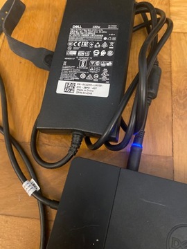 Док-станция Dell WD19TB USB-C/DP с блоком питания Dell мощностью 130 Вт и кабелем питания,
