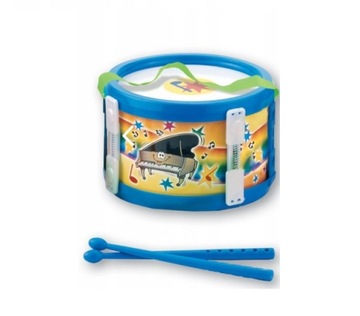 MAŁY BĘBENEK PERKUSJA POLSKI 17 CM + PAŁECZKI