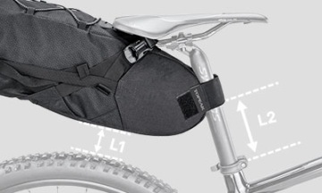 Topeak Loader Backloader Черная велосипедная седельная сумка 15 л