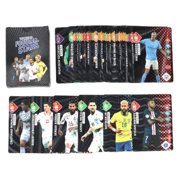 KARTY PIŁKARSKIE KOLEKCJONERSKIE FIFA CZARNE 55 SZTUK PIŁKARZE PIŁKA NOŻNA