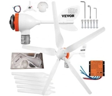 Elektrownia wiatrowa turbina przydomowa prądu prądnica 500w 12v wiatrak