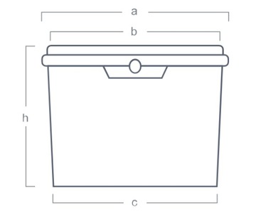Ведро, пластиковый контейнер для еды, 5л Набор 10шт + БЕСПЛАТНО.