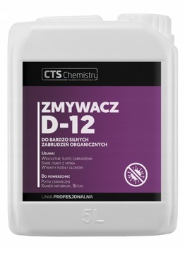 Zmywacz CTS D-12 do zabrudzeń organicznych 5L