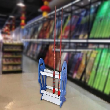 Держатель удочки Съемные удочки Легкая установка Синий дисплей