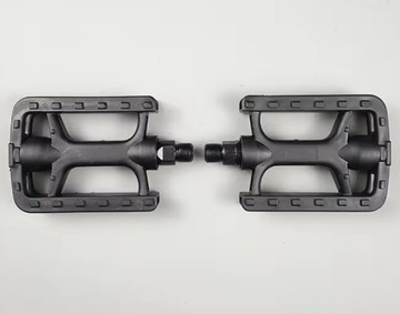 ВЕЛОСИПЕДНЫЕ ПЕДАЛИ ПЛАТФОРМА MTB BMX БОЛЬШАЯ 9/16 ДЮЙМА ЧЕРНЫЕ С ОТРАЖЕНИЕМ ТРЕККИНГ