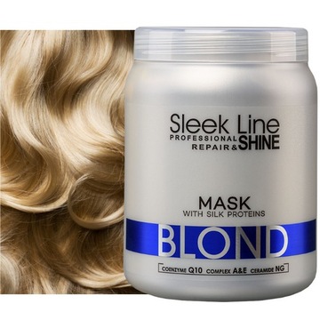 STAPIZ SLEEK BLOND MASKA DO WŁOSÓW BLOND Z JEDWABIEM OCHRONA KOLORU 1000ML
