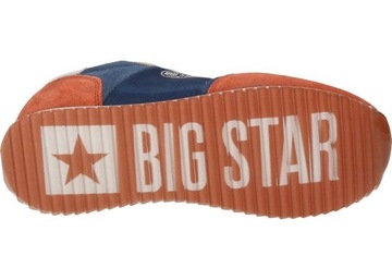 Big Star Półbuty HH274567 41 Sneakersy Niebiesko-Pomarańcz
