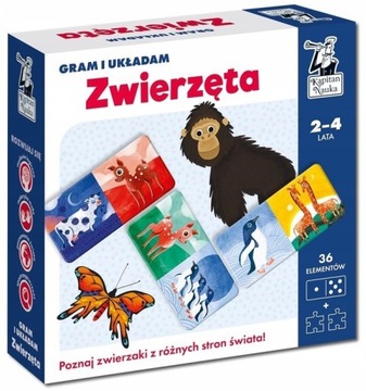 123Arts Gram i układam Zwierzęta Kapitan Nauka