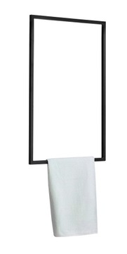 WIESZAK NA RĘCZNIKI SUFITOWY LOFT CZARNY ERIC 100x40 cm