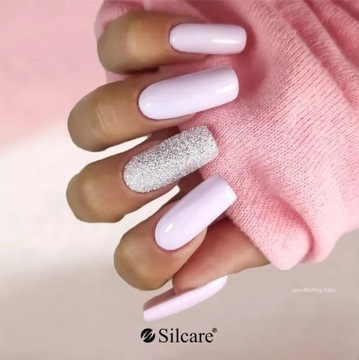 Гель Silcare с прозрачной крышкой розовый французский бьянко 15г