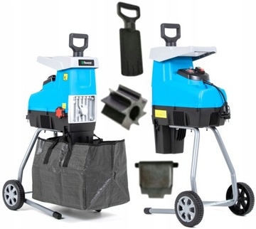 RĘBAK MOCNY ROZDRABNIACZ GAŁĘZI FREZOWY 2800W 44mm + WOREK