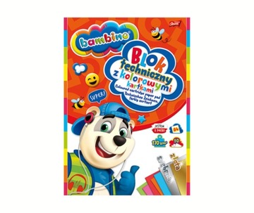 BAMBINO Blok techniczny A4 10k Kolorowy