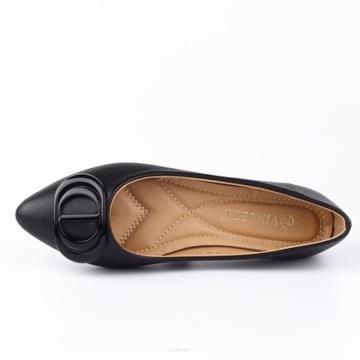 Czarne baleriny damskie Vinceza 2230 r38