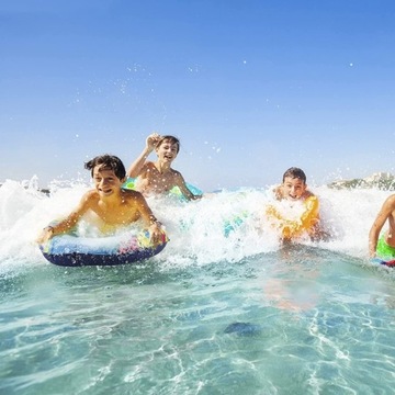 НАДУВНАЯ ДОСКА ДЛЯ СЕРФИНГА ЛЕГКИЙ БОДИБОРД ДЛЯ ДЕТЕЙ НА ПЛЯЖЕ ЛЕТНЕЕ ПЛАВАНИЕ