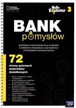 Hello Explorer Kl. 3 2019 Bank pomysłów Nowa Era