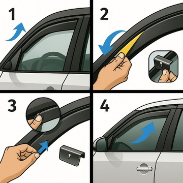 Heko Windows Hekeko Ford S-Max 5d 2006-2010 4-Pad