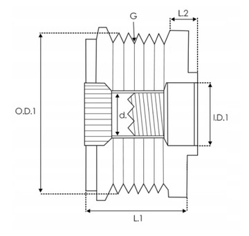 ОРИГИНАЛЬНЫЙ ШКИВ INAF-225653.06 VW AUDI SKODA