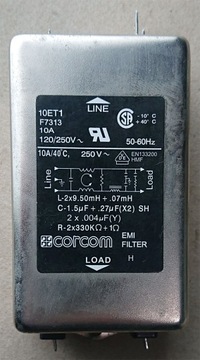 Filtr Corcom 10ET1 1PH 10A