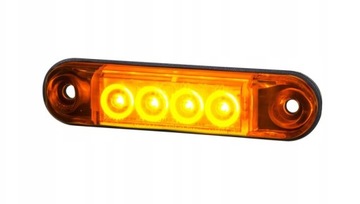 LAMPA OBRYSOWA SLIM POMARAŃCZOWA LED LD 2328
