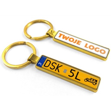 Автомобильный брелок для ключей с вашим логотипом и табличкой двухсторонний МЕТАЛЛ