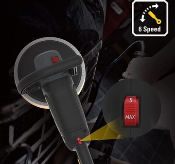 Полировальная машина CAT DX38 1400 Вт, матрица 180 мм, регулировка скорости