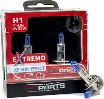 MOCNE żarówki H1 100% XENON EFEKT niebieskie 2SZT