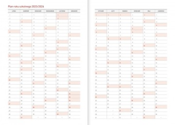 КАЛЕНДАРЬ УЧИТЕЛЯ 2025/2026 учебный год, формат A5, еженедельный, VIVELLA, фиолетовый