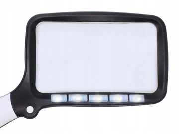 Лупа для чтения, большая 3-кратная складная лупа со светодиодной подсветкой 10863