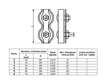 СЕДЛЕННЫЙ ЗАЖИМ 8 ММ