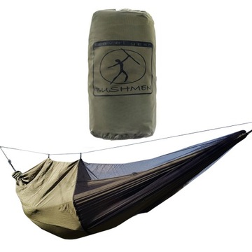 Hamak z moskitierą Bushbed Bushmen Olive - LEKKI