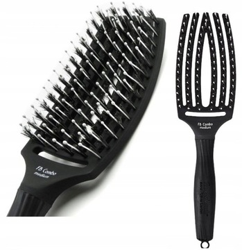 OLIVIA GARDEN FINGER BRUSH medium szczotka CZARNA