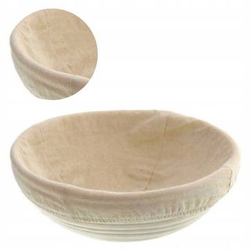 KOSZYK RATAN DO WYRASTANIA IDEALNEGO CHLEBA 26 CM