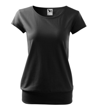 Koszulka bluzka damska t-shirt CITY czarny XL