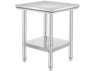 VEVOR Кухонный рабочий стол нержавеющая сталь 60x60
