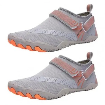 Męskie oddychające pięciopalczaste buty wędkarskie, buty trekkingowe, rzepy