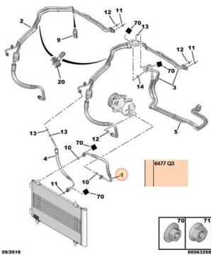 PŘÍVOD KLIMATIZACE EXPERT JUMPY 07- 807 C8 OE