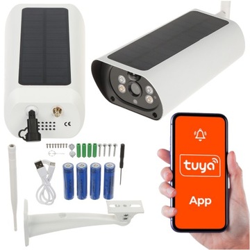KAMERA IP SOLARNA APTI-W21C2S-TUYA-V2 Tuya Smart Wi-Fi FULL HD Z UCHWYTEM