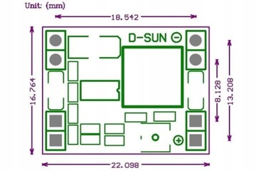ПОНИЖАЮЩИЙ ПРЕОБРАЗОВАТЕЛЬ Модуль D-Sun MP1584EN LM2596
