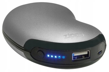 POWERBANK i OGRZEWACZ RĄK POWER BANK 2W1 SREBRNY