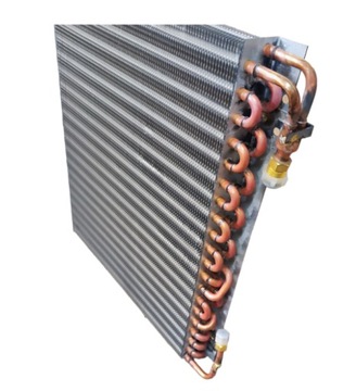 CHŁODNICA KLIMATYZACJI RUROWA ROZTAW LAMEL 4 MM TRAKTOR CIĄGNIK MIEDZIANA