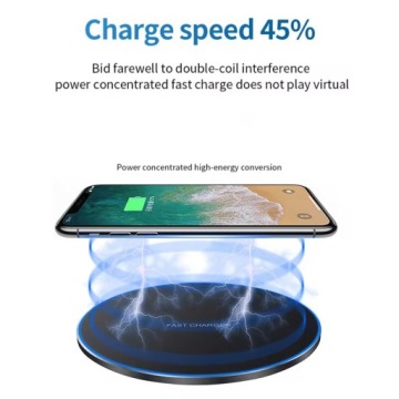БЕСПРОВОДНОЕ ЗАРЯДНОЕ УСТРОЙСТВО QI/БЕСПРОВОДНОЕ 15 ВТ – ЧЕРНЫЙ/КРАСНЫЙ
