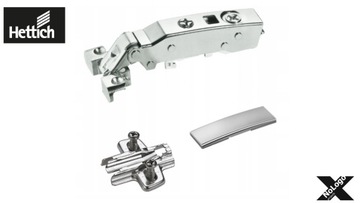 Zawias SenSys 8638i nakładany, Silent System, 95° do ramek alu HETTICH