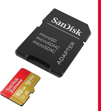 Карта памяти SanDisk Extreme 512 ГБ microSDXC