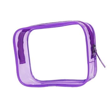 Прозрачная косметичка с двойной молнией, портативный органайзер для посуды