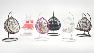 FOTEL WISZĄCY KOKON OGRODOWY GNIAZDO BUJANY KOSZ