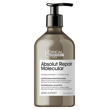 Loreal MOLECULAR ABSOLUT REPAIR Szampon wzmacniający z peptydami 500ml