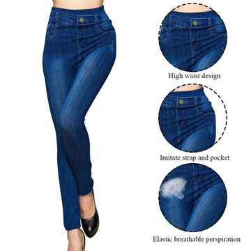 Women Denim Jeans High Waist Jeans Stretch Pockets
