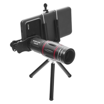 Монокулярный телескоп с линзой для телефона, штатив с 18-кратным зумом Apexel APL-T18XZJ